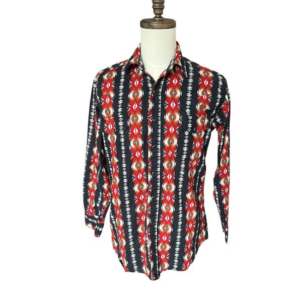 Vintage Panhandle Slim Men's Western Shirt Size L Button Down Pearl Snaps Texas - Picture 1 of 9